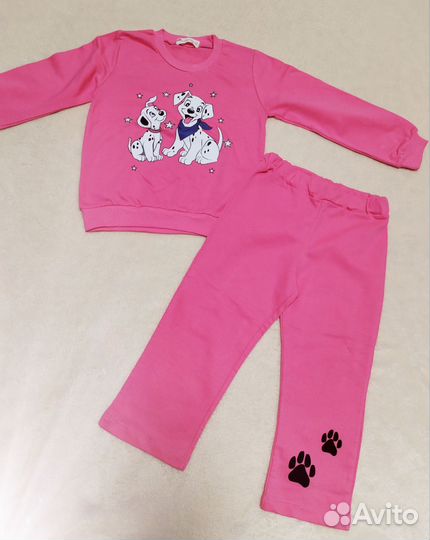Костюм (свитшот и брюки) на девочку