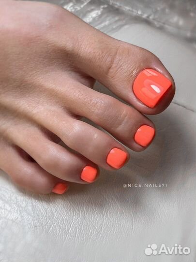 Smart педикюр с покрытием гель-лак