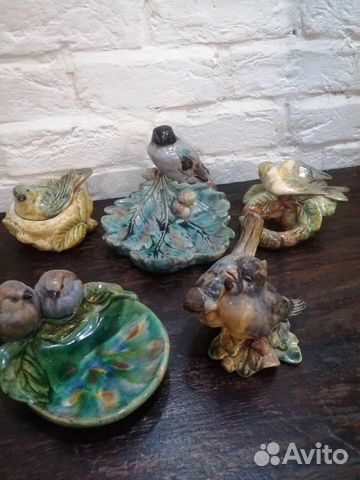 Статуэтки СССР Гжель, схф-1 птицы