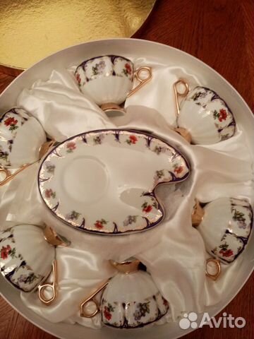 Новый кофейный фарфоровый набор