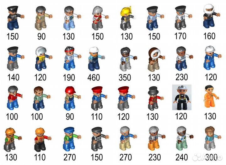 Lego дупло человечки фигурки