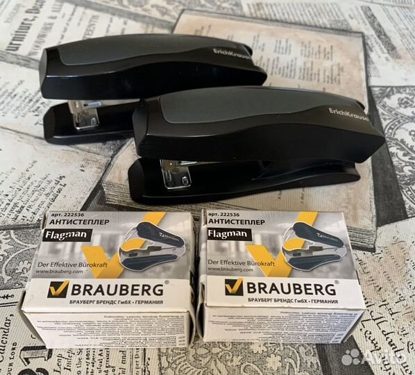 Степлер, антистеплер, дырокол, датер, касса