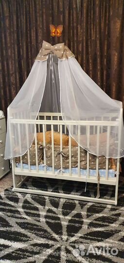 Детская кроватка качалка