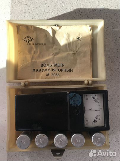Вольтметр СССР на акб