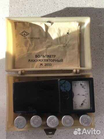Вольтметр СССР на акб