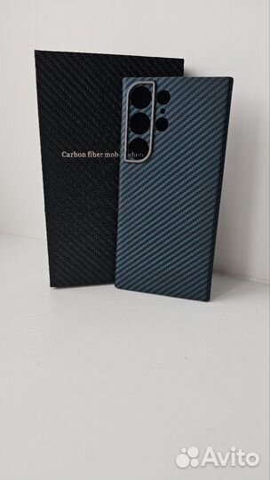 Чехол Samsung s23 Ultra из углеродного волокна
