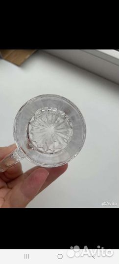 Хрустальные бокалы СССР кружки бочонки 6шт