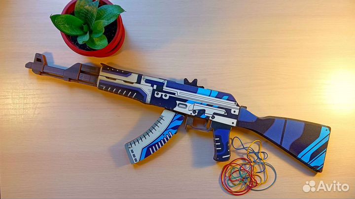 Деревянный резинкострел Ак-47 