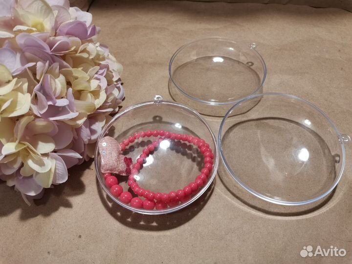 Шар пластиковый, стеклянный