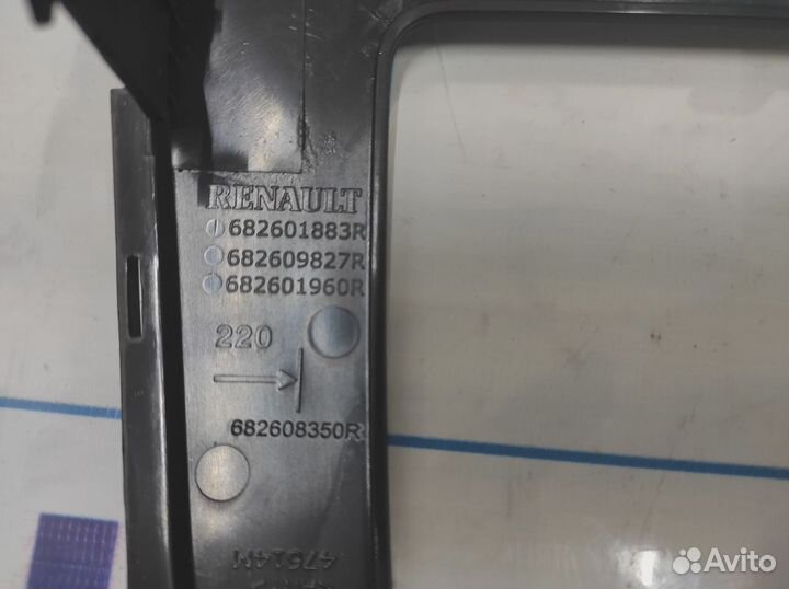 Накладка торпедо декоративная центральная Renault