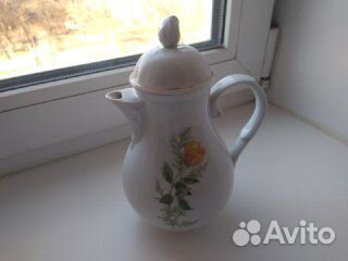 Сервиз кофейный, фарфор, Kahla,Желтая роза