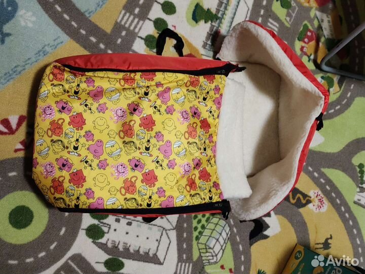 Теплый конверт в санки