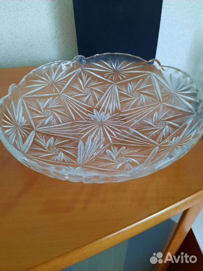 Вазы хрустальные СССР салаты фрукты цветы