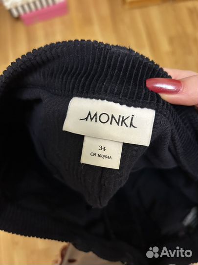 Юбка вельветовая мини monki