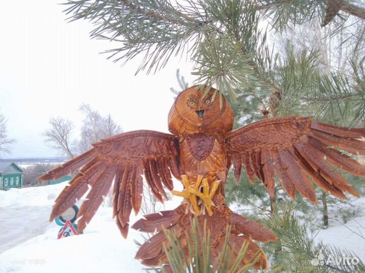 Сова (игрушка) из кожи, ручная работа