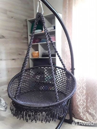 Подвесное кресло из двух колец