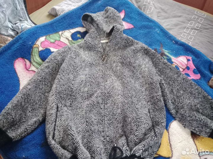 Кофта женская теплая с капюшоном