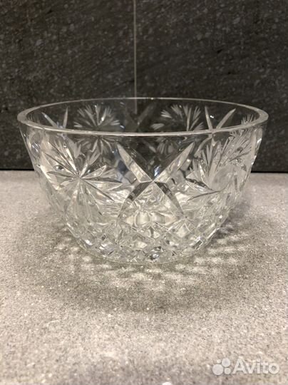 Хрустальные салатники, конфетницы