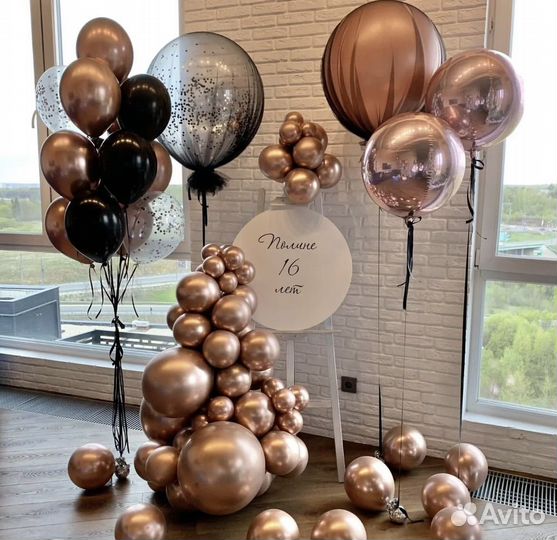 Воздушные гелиевые шары. Доставка 24/7