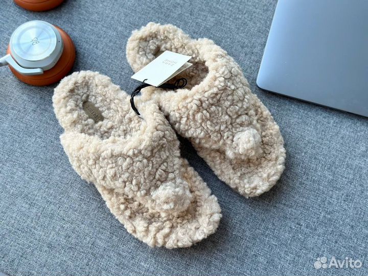 Новые тапочки zara home 38 искуственный меховые