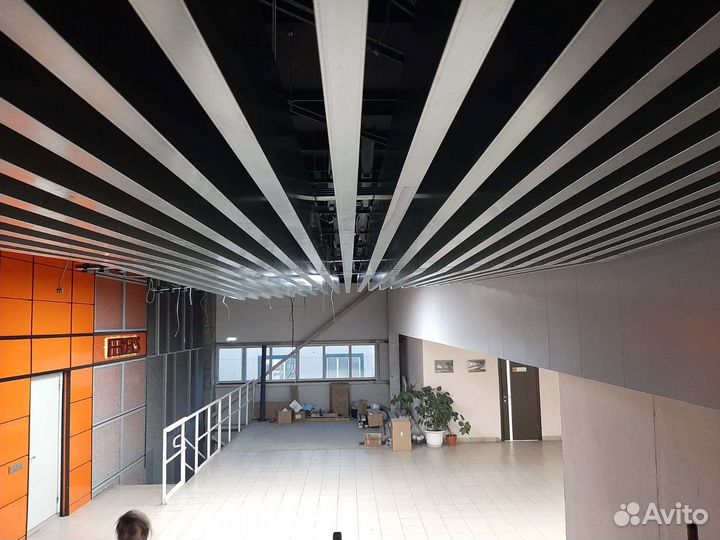 Реечные потолки, подвесные, кубота