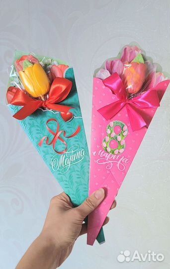 Тюльпаны из шоколада