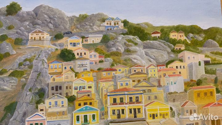 Картина маслом Остров Сими