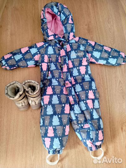 Зимний Комбинезон крокид для девочки80