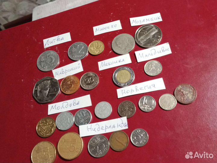 Иностранные монеты стран на букву 