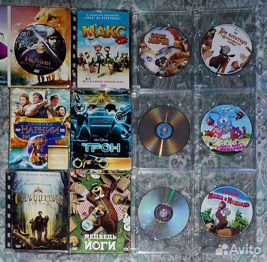 DVD диски с мультфильмами и фентэзи