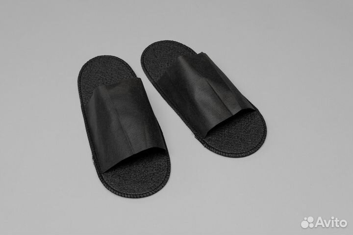 603-149 Однораз. тапочки one size 25пар ппэ черный