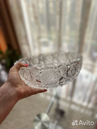 Салатник хрустальный большой