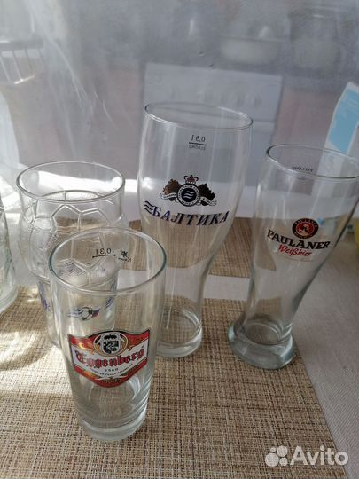 Кружки и бокалы пивные