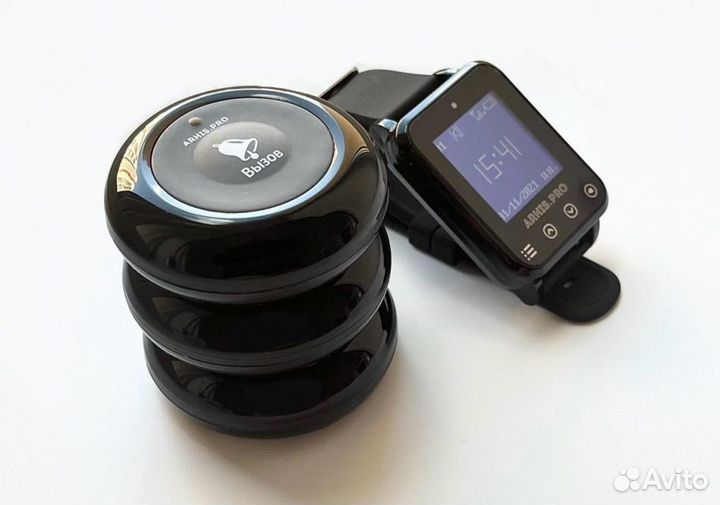 Кнопка вызова персонала и часы официанта Элит