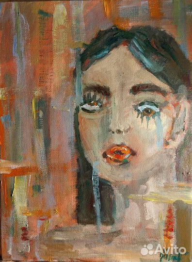 Картина маслом на холсте портрет