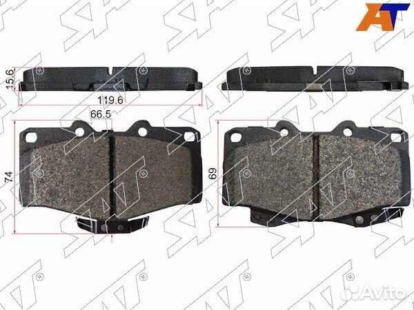 Колодки тормозные Передние toyota hilux surf