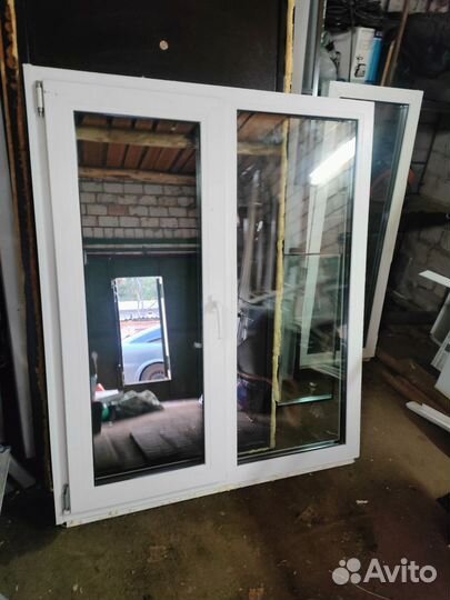 Окна пластиковые бу глухие