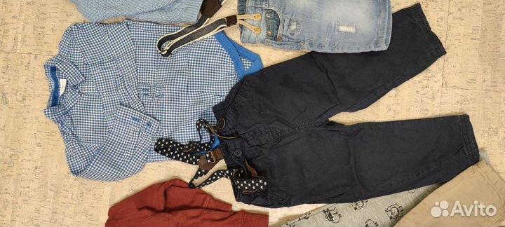 Вещи пакетом на мальчика 80 86 92