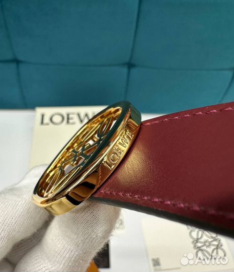 Loewe двусторонний ремень Anagram Ellipse 3cm