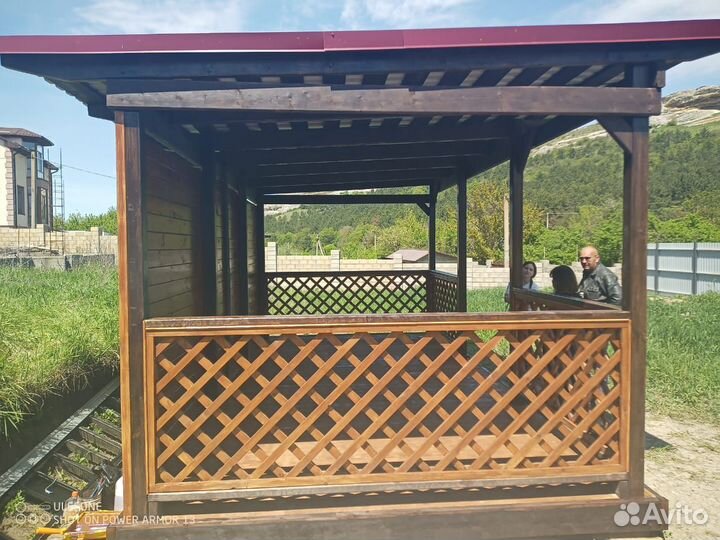 Беседка из дерева для дачи,дома