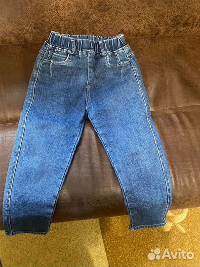 Джинсы утепленные на мальчика 134