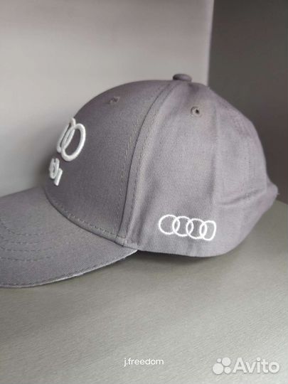 Кепка бейсболка Audi серая