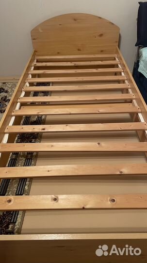 Кровать подростковая с матрасом б/у 90х200