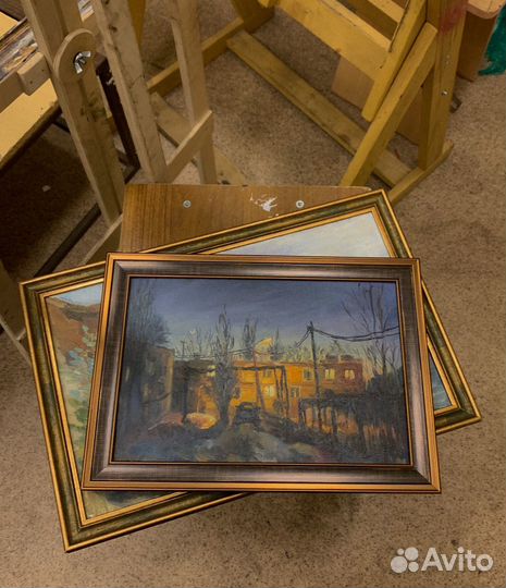 Картина маслом пейзаж этюд