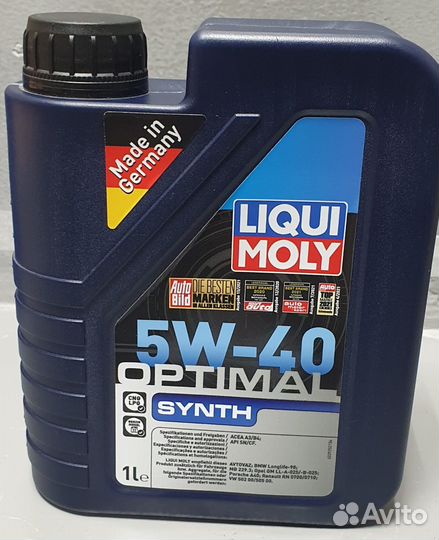 Масло двс liqui moly Optimal Synth 5W-40 синт