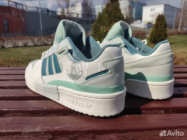 Кроссовки Adidas Forum Exhibit Low White Green