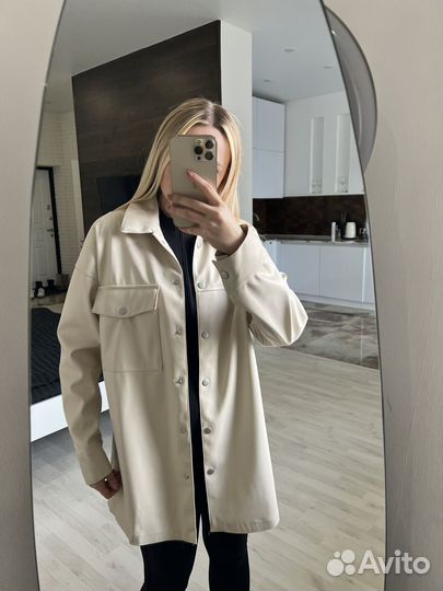 Рубашка Zarina кожаная