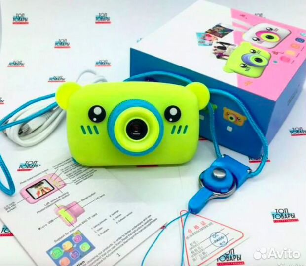 Детский цифровой фотоаппарат Zoo Kids Желтый мишка