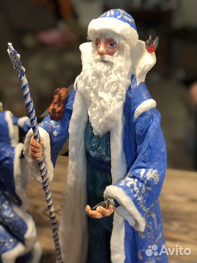 Новогодняя ватная игрушка