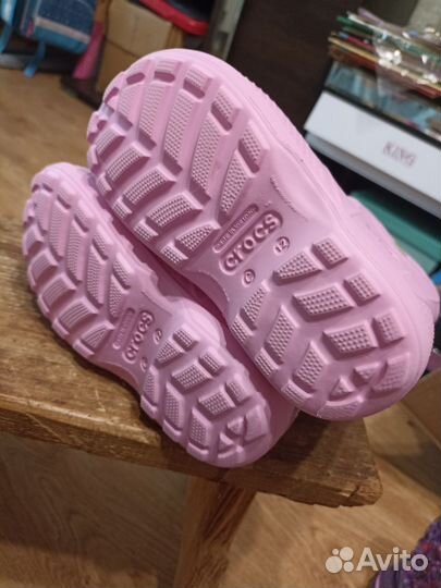 Резиновые сапоги для девочек, Crocs, р. С12